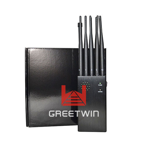 Portable Cell Phone Signal Jammer Block 3G 4G 10 Antennas Plus 2-20 Meters Jamming Range