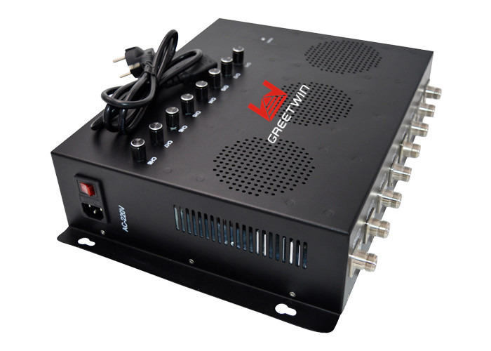 80W 2G 3G 4G Mobile Phone Signal Jammer With 8 Antennas For Prison Security