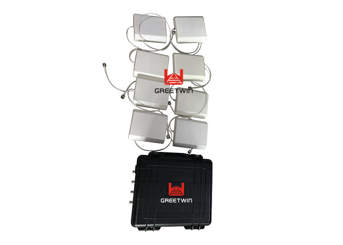 8 Bands Prison Drone Jammer GPS, WIFI, Cell phone Signal Jammer Shield 150m 65W