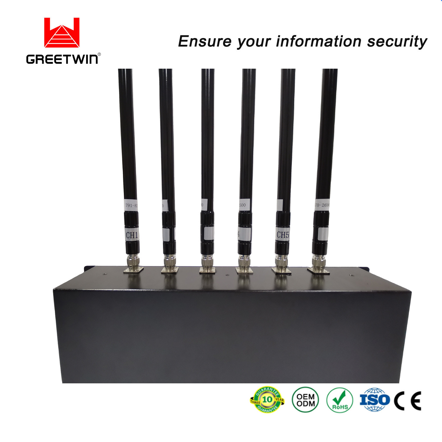 High Power Military Mobile Phone Signal Jammer , 8 Antennas cell phone blocking device for Police