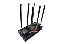 6 Antennas Powerful 3G 4G Portable Mobile Phone Signal Jammer For Libraries Museums