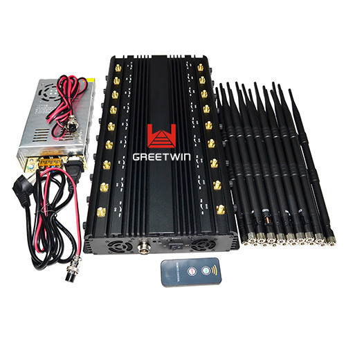 18 Antennas 2G 3G 4G WiFi 2.4G Full Bands 130MHz6GHz Jammer(GWJA18