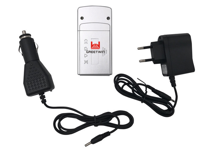 Black Mini Mobile Phone Signal Jammer With Changeable Battery , 3 Frequency Band